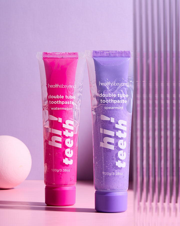 Pasta de dientes de doble tubo de doble efecto