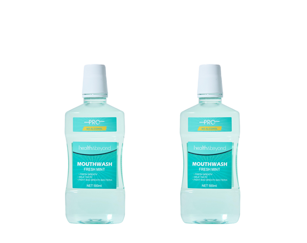 Enjuague bucal de menta fresca