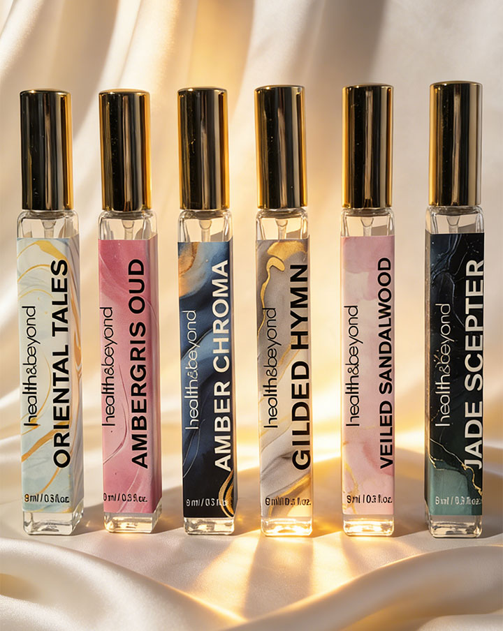 Colecci&oacute;n de perfumes de seda oriental