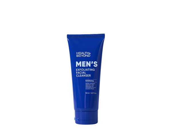 Limpiador facial exfoliante para hombres
