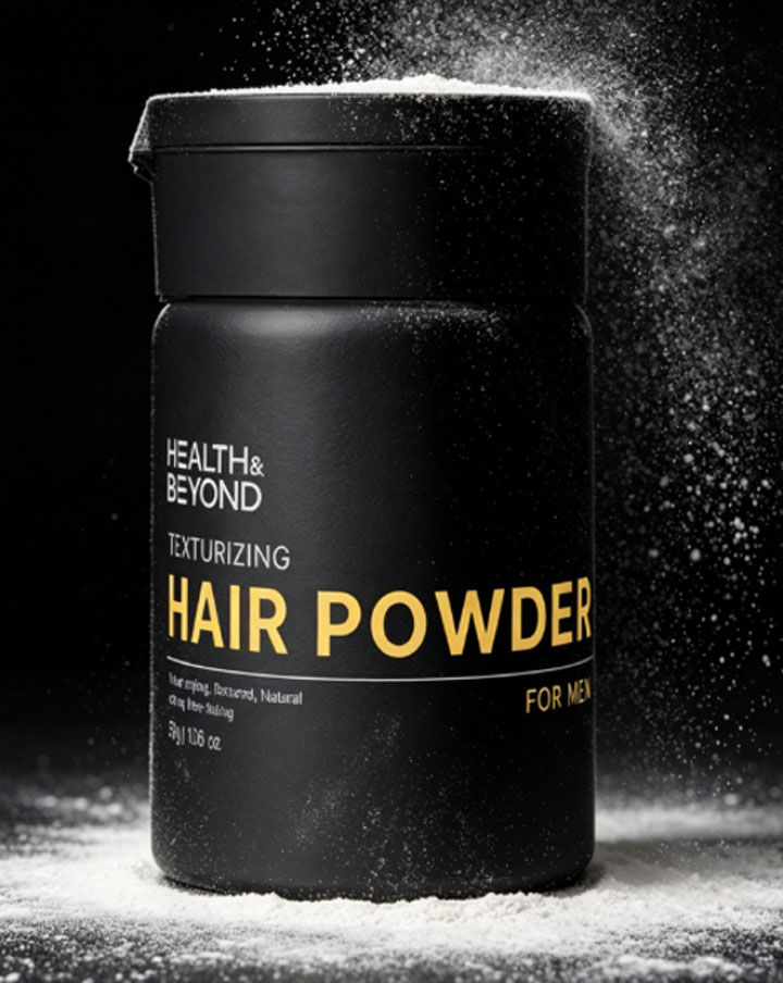 Polvo texturizante para el cabello masculino