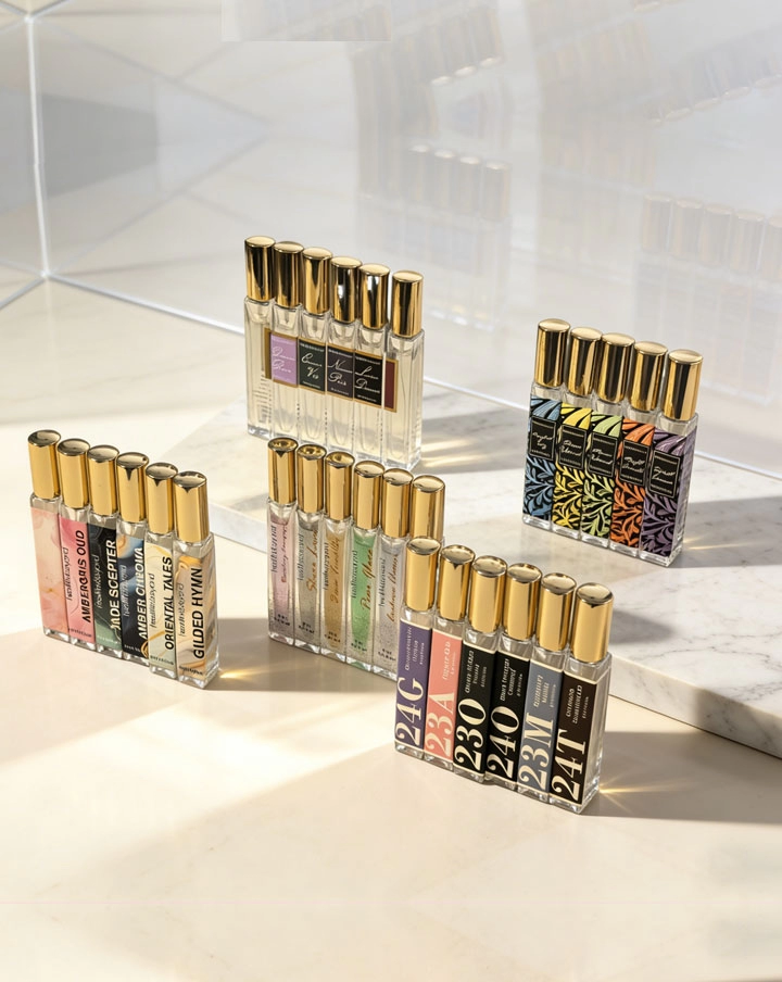 Colección de perfumes Seda Oriental