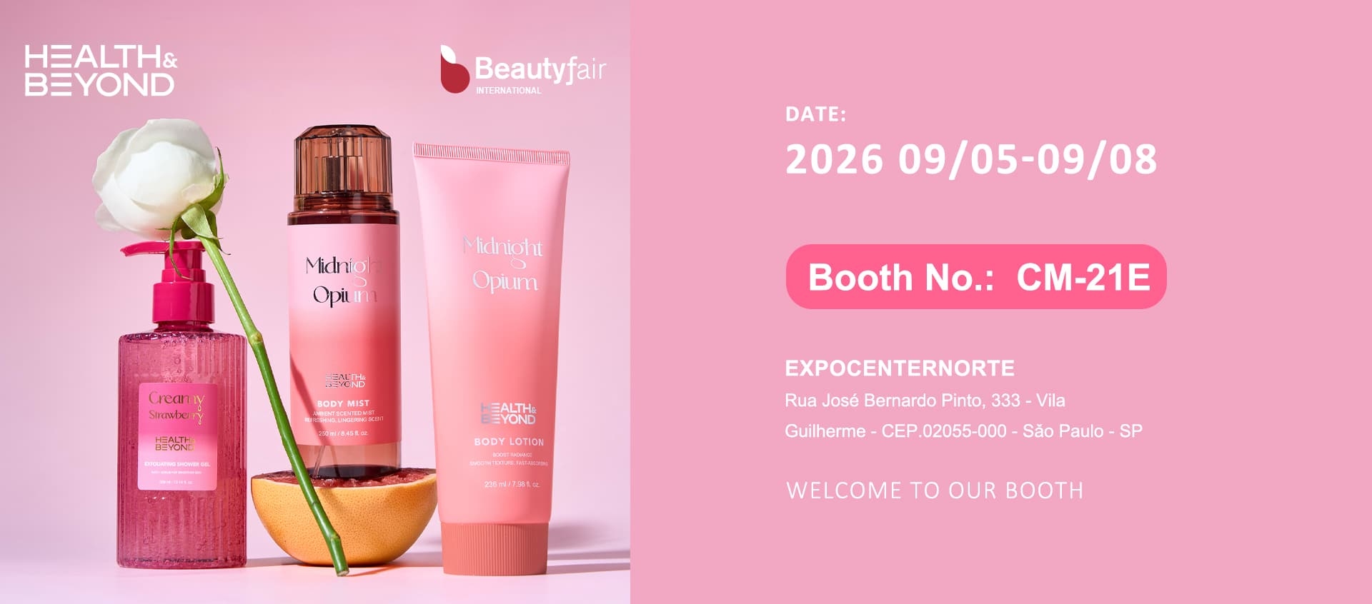 Health & Beyond presentará sus productos de cuidado personal en Beautyfair International 2026. Health & Beyond presentará sus productos de cuidado personal en Beautyfair International 2026.