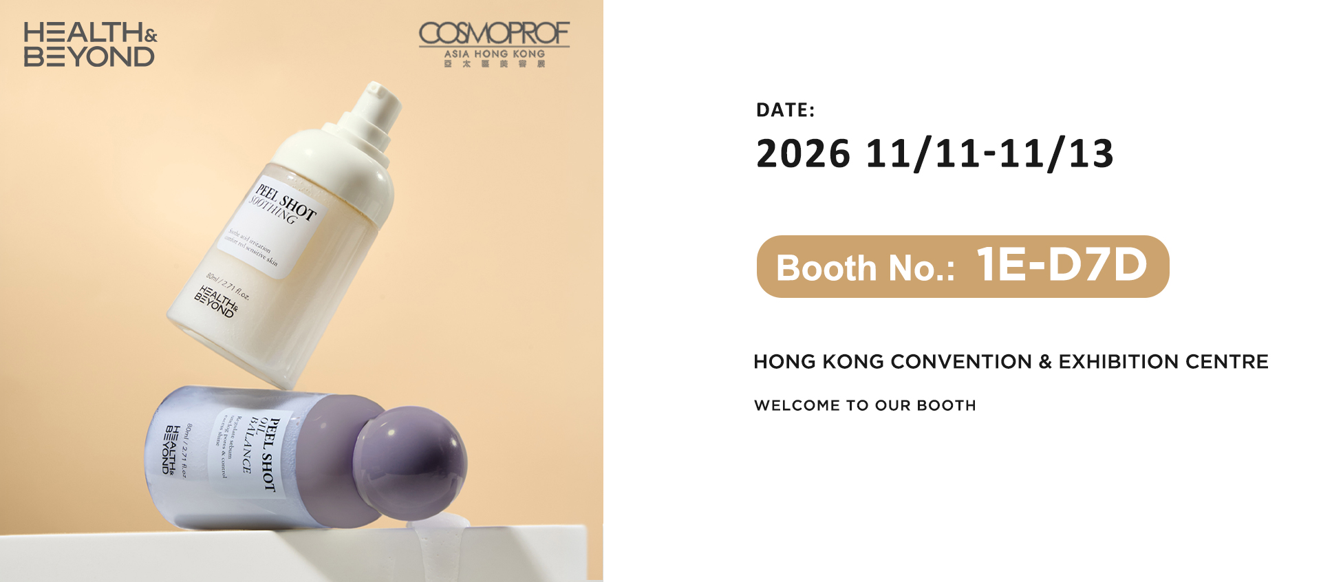 Health & Beyond expondr&aacute; en Cosmoprof Asia 2026.
